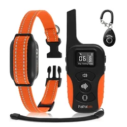 PaiPaitek Dog Vibration Collar,3300ft Training Dog Collar,Security Lock&Rechargeable Waterproof Dog Bark Collar,Beep&Vibrate