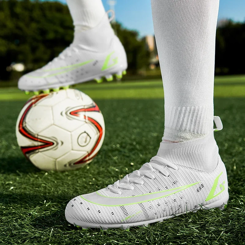 High Top Football Boots Professional Men Soccer Cleats Anti Slip Artificial Grass Fast Sneakers Youth Society Chuteira Futebol