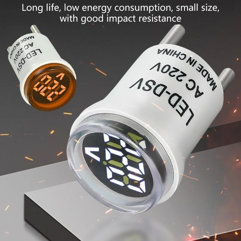 581E LED Digital Display Meter AC220V Voltmeter Tester EU Plug Monitors 50-500V Measuring Instrument