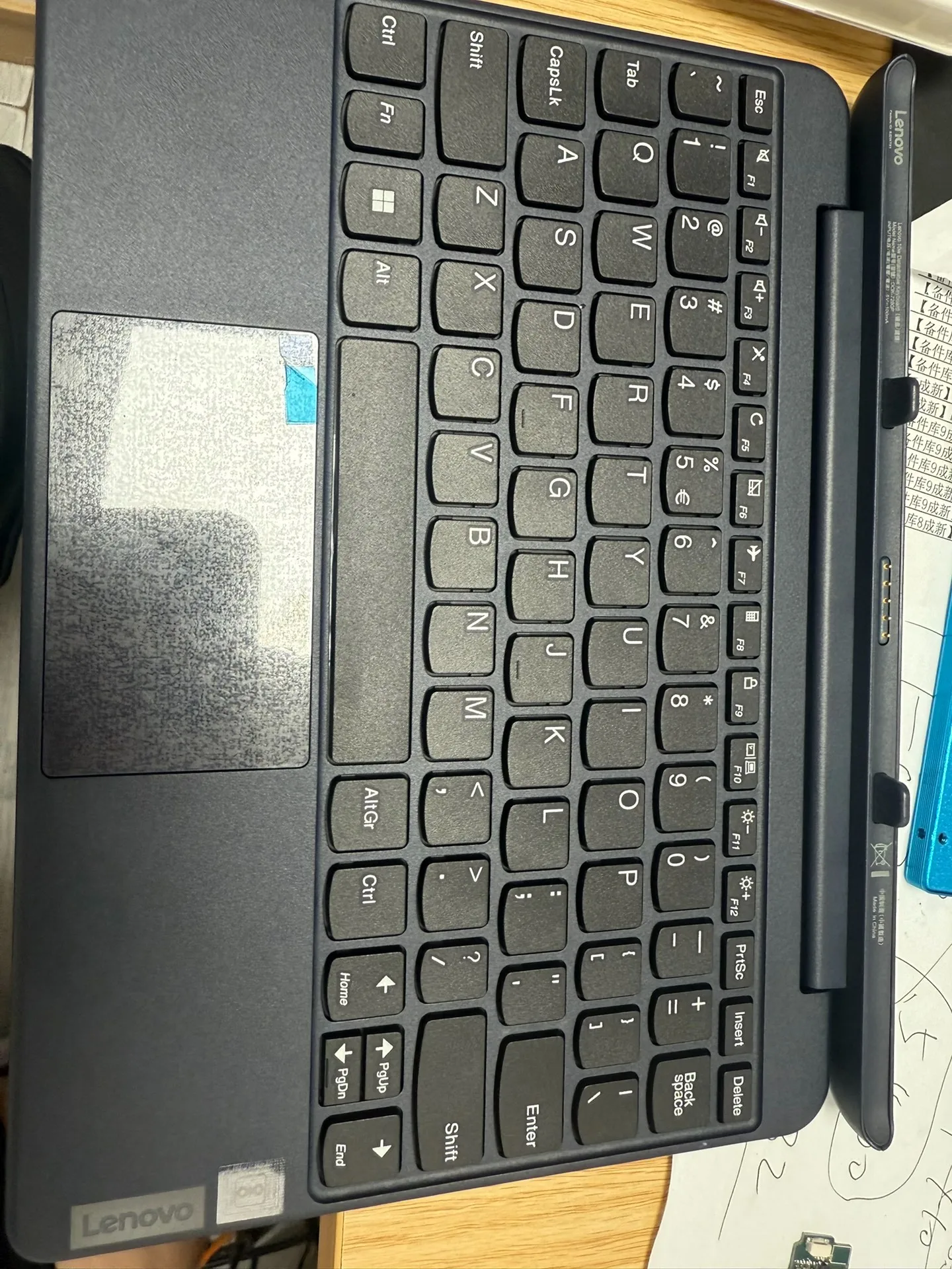Keyboard for Lenovo 10w Detachable 10-inch student 2-in-1 Tablet Original Keyboard Dok-7280P