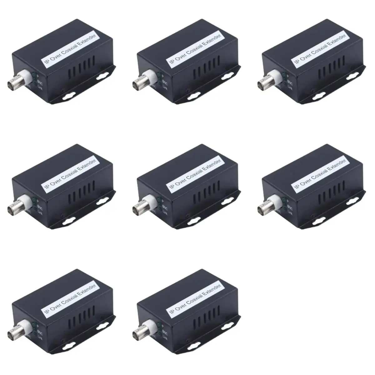 【ALMOST GONE!  】8Pcs Ethernet IP Extender Over Coax HD Network Kit Eoc Coaxial Cable Transmission Extender For Security CCTV Cam