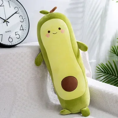 Cómoda almohada suave de aguacate, juguete de peluche, frutas de dibujos animados Kawaii, muñecos de juguete