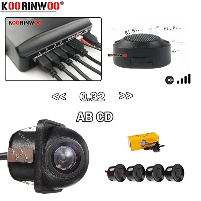 

Parktronic Sensors Kit 22MM With Rear Camera Auto Recoil Radar Alarm Security Detector System Parking Car Electronic Accessories