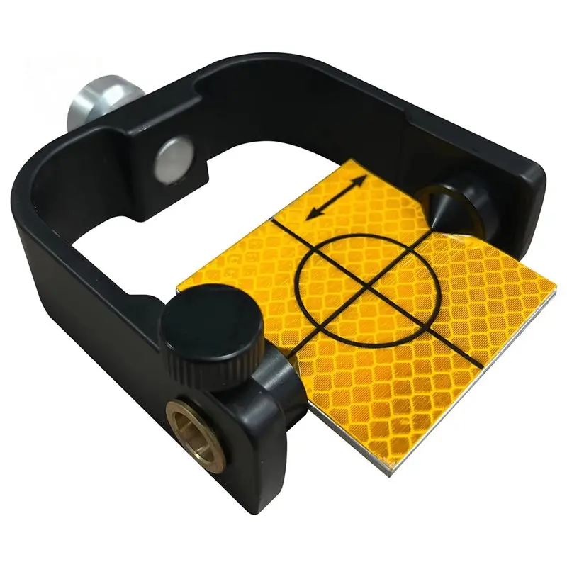 AB42-Cross Hair Sheet For Tunnel Railway Survey Tool- 60Mm Reflective Target With 5/8-11 Adapter Tilting Mini Reflector