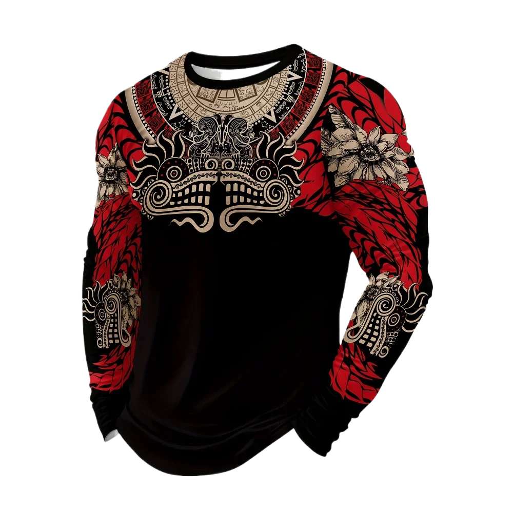 Men Fashion Vintage - Vintage Men Long Sleeved T-Shirt Autumn