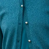 AP Women 2026 Autumn and Winter Modal Shirt and O Neck Acetate Satin Maxi Dress Lurex Cardigan High Quality Lady Clothing - Image 6