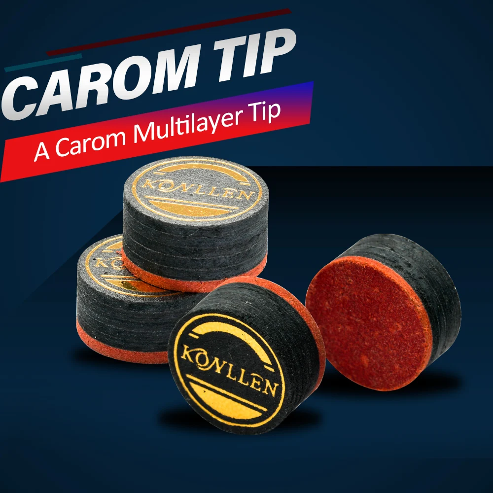 

Konllen Professional Libre наконечник кия 14 мм, выбранный, 6 слоев свиной кожи, хорошая гибкость, наконечник для бильярда, карам, аксессуары для бильярда