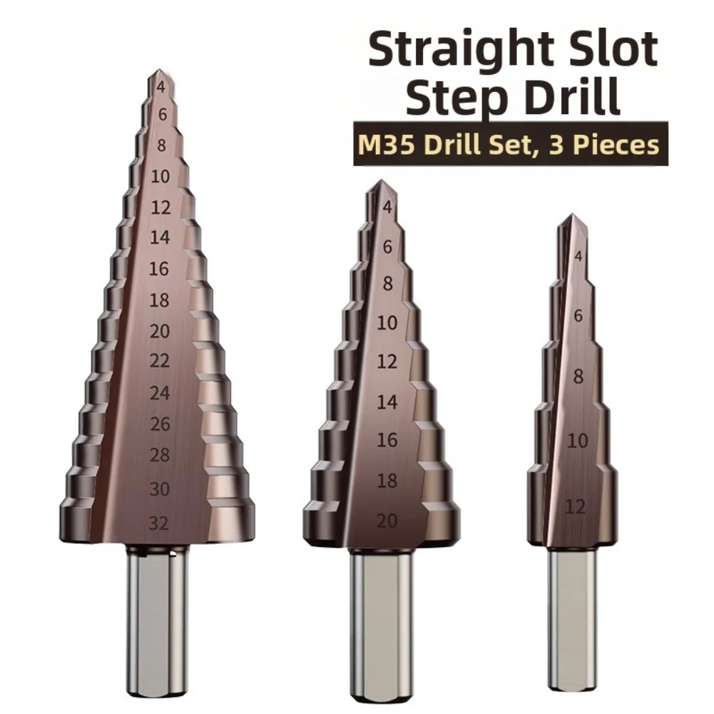 High-speed Cutting Step Drill Bit DIY Projects Stainless Steel Stainless Steel Material Pagoda Stepped Profile