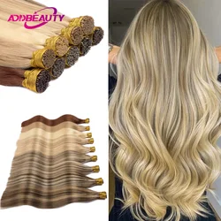 Straight ITip Hair Extension Human Hair Extension Addbeauty Capsule Keratin Natural Fusion Human Hair Extension 100% Human Hair