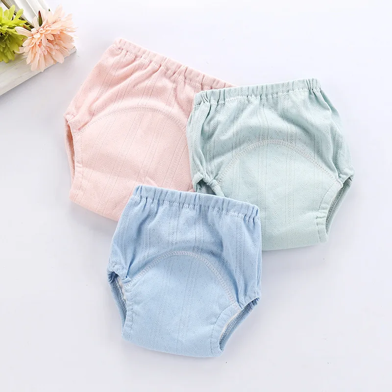 Baby Cotton Cloth Diaper Training Pants Infant Toilet Training Pants for Boys and Girls Summer Diapers Leak Proof and Waterproof