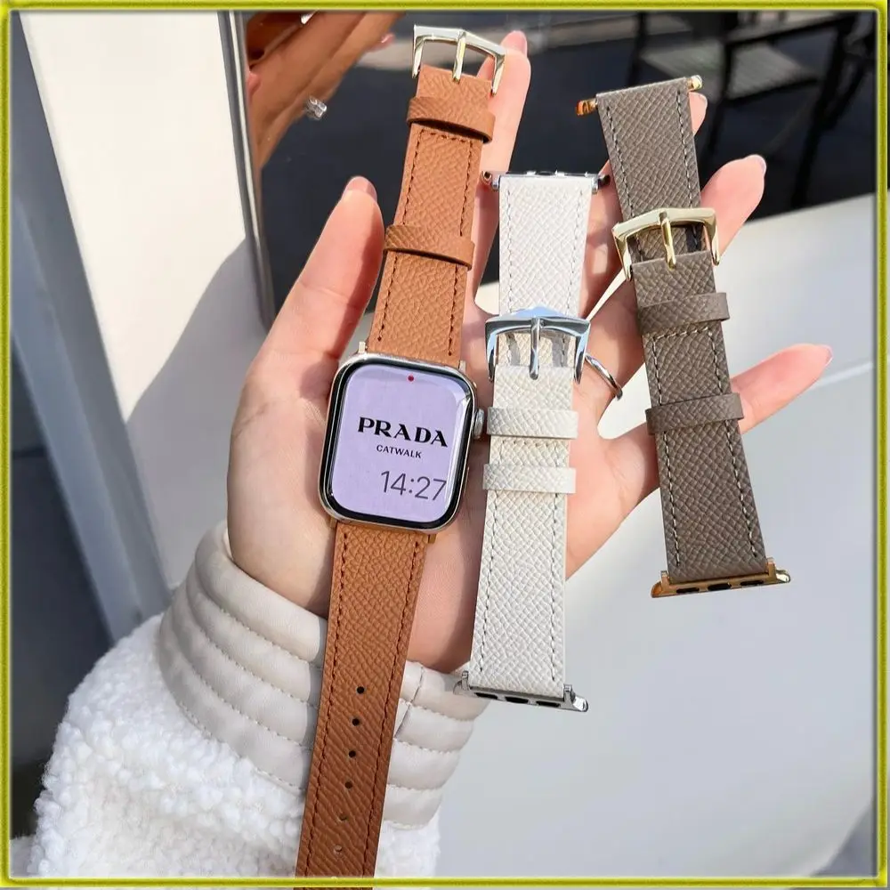 

Браслет для часов iwatch1234567 Совершенно новый ремешок для часов Apple Watch iwatch 1/2/3/4/5/6/7 Универсальный кожаный ремешок на зиму
