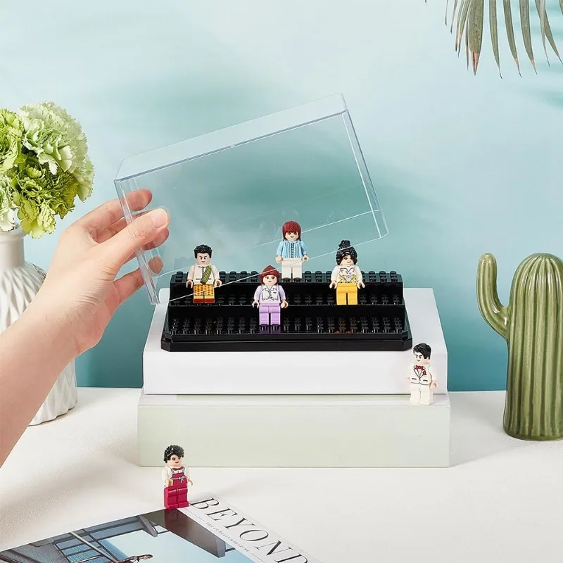 علبة عرض أكريليك لشخصيات الحركة المصغّرّة ، صندوق قابل للإزالة ، عرض مكعّب ، كتل ، 1 أو