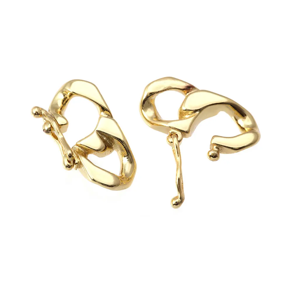 Karabinerverschlüsse aus 18 Karat Gold, Messing, Verbindungsverschlüsse, Schmuck, Halsketten, Armbänder, Herstellung von Zubehör, DIY-Zubehör – Detail 29