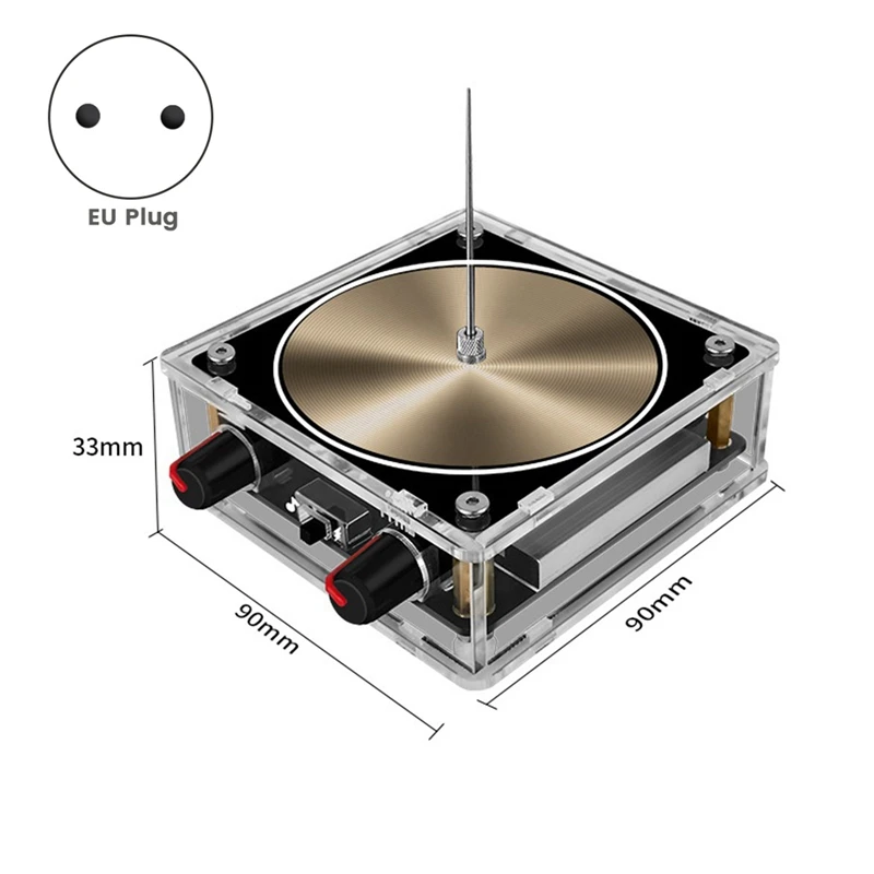 For Tesla Gold Music Coil Artificial Lightning-Pattern Touchable Audio Input Bluetooth Science Experiment Coil