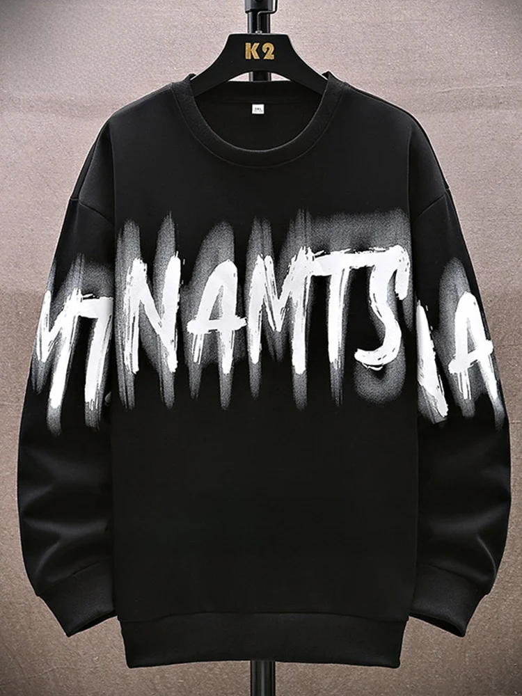 

Mo Cha Trendy Oversize Hoodie Men's Spring Autumn New Loose Slimming Long Sve Clothes for plus Size Men Youth Faion