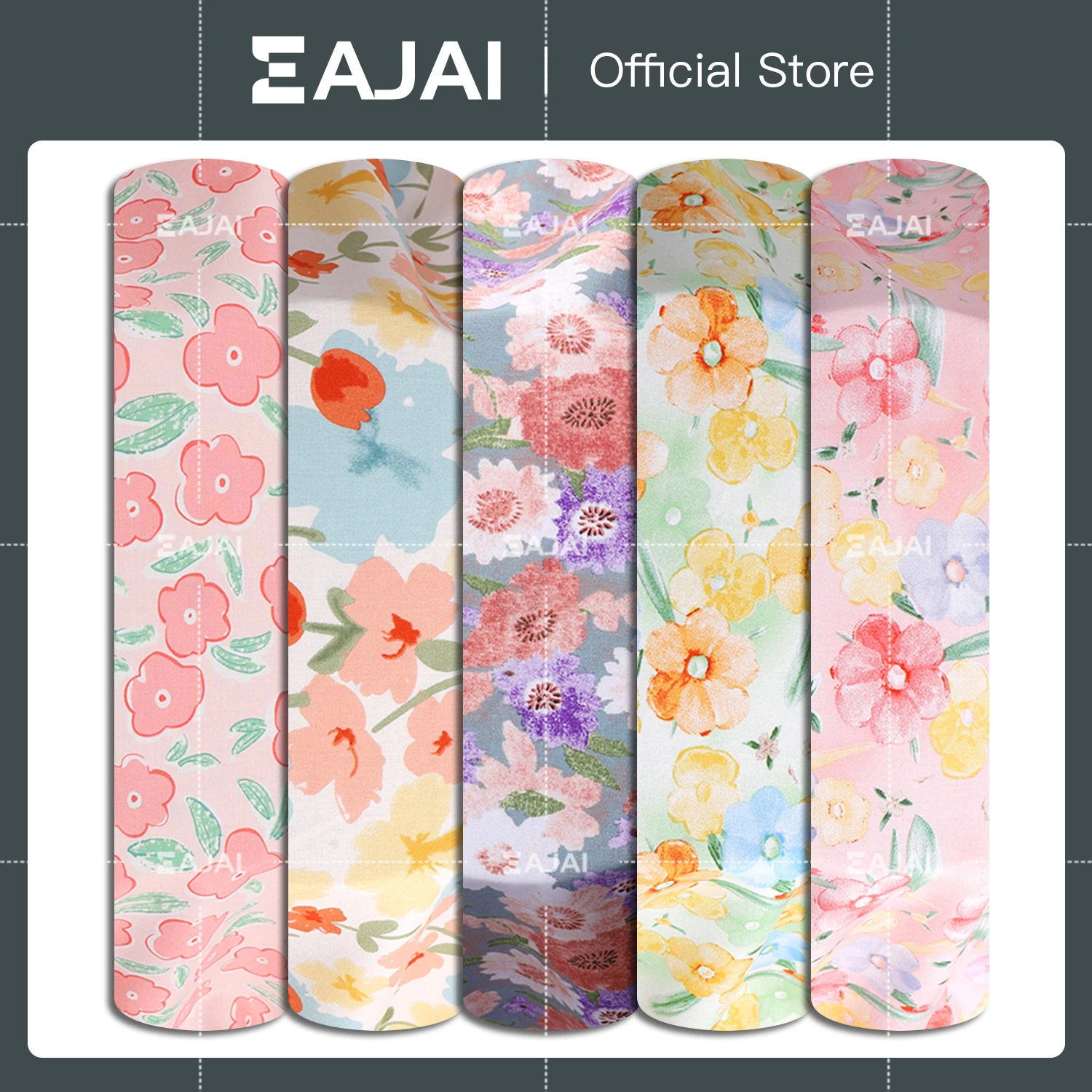 

Luxury Hand-Dyed Cotton Fabric | Mixed Floral & Polka Dot Patterns 143x50cm - Perfect for Dressmaking & Home Decor Projects