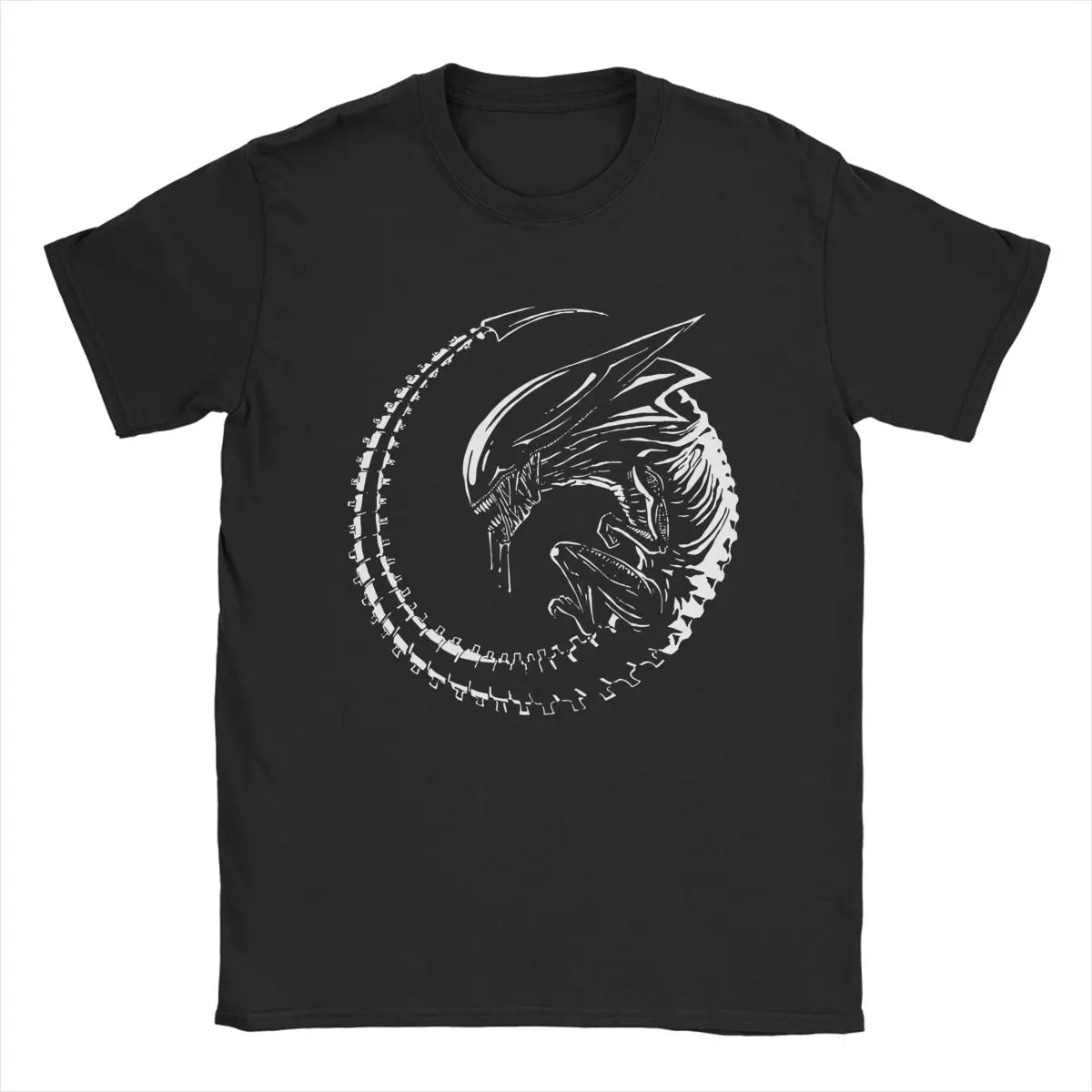 Xenomorph From The Famous Movie Alien Weyland Yutani Corporation for Men T Shirt Tees Short Sleeve 100% Cotton Adult Tops