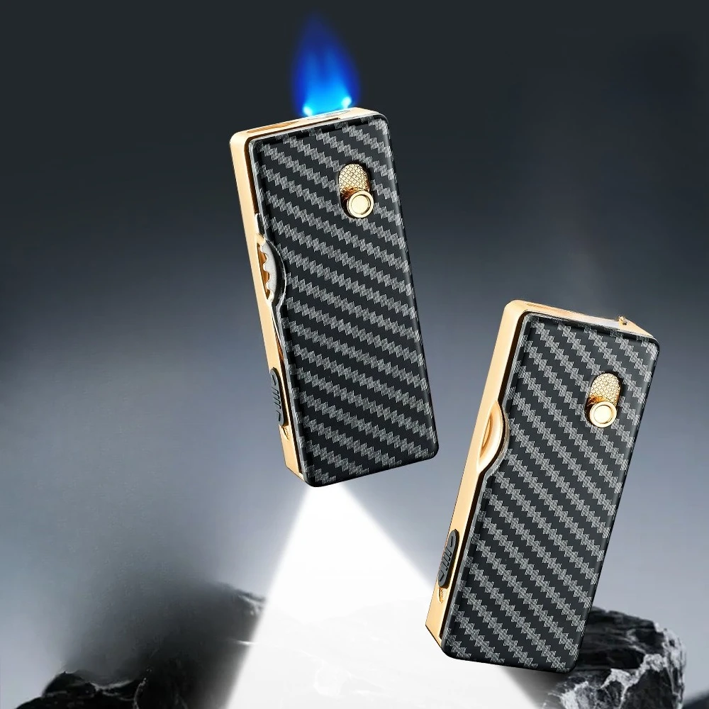 High-end Men's Gift with Light Igniter and Direct Blue Flame Lighter Gadgets for Men Lighters Smoking Smoke Accesoires