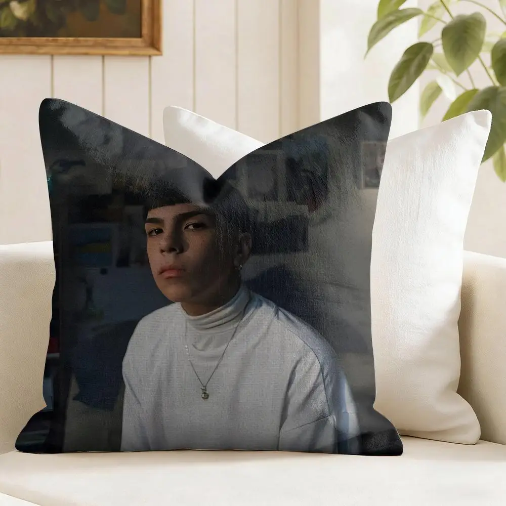 SINGER M-Milo J Cushion Cover Eco Linen Pillow Case | Double-Sided Print, Breathable & Durable, Hidden Zipper Home Decor Gift