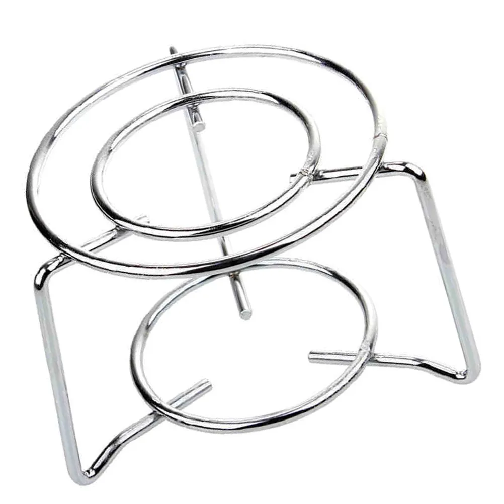 Stainless Steel Round Stove Stand Stable Triangle Frame for Outdoor Camping Alcohol Stove Stand Stainless Steel Cooking
