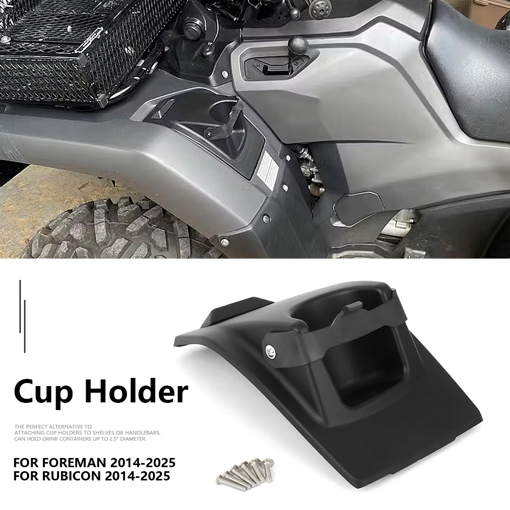 

For Honda Foreman and Rubicon 2014-2025 Fender Cup Holder Multifunction Storage ATV Accessories Drink Water Cup Bottle Holder