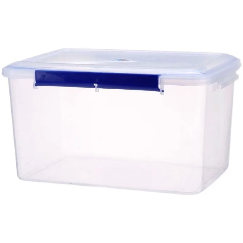 Large Capacity Rectangular Plastic -Keeping Box Transparent Kitchen Refrigerator Special Commercial Storage Sealed Conta...