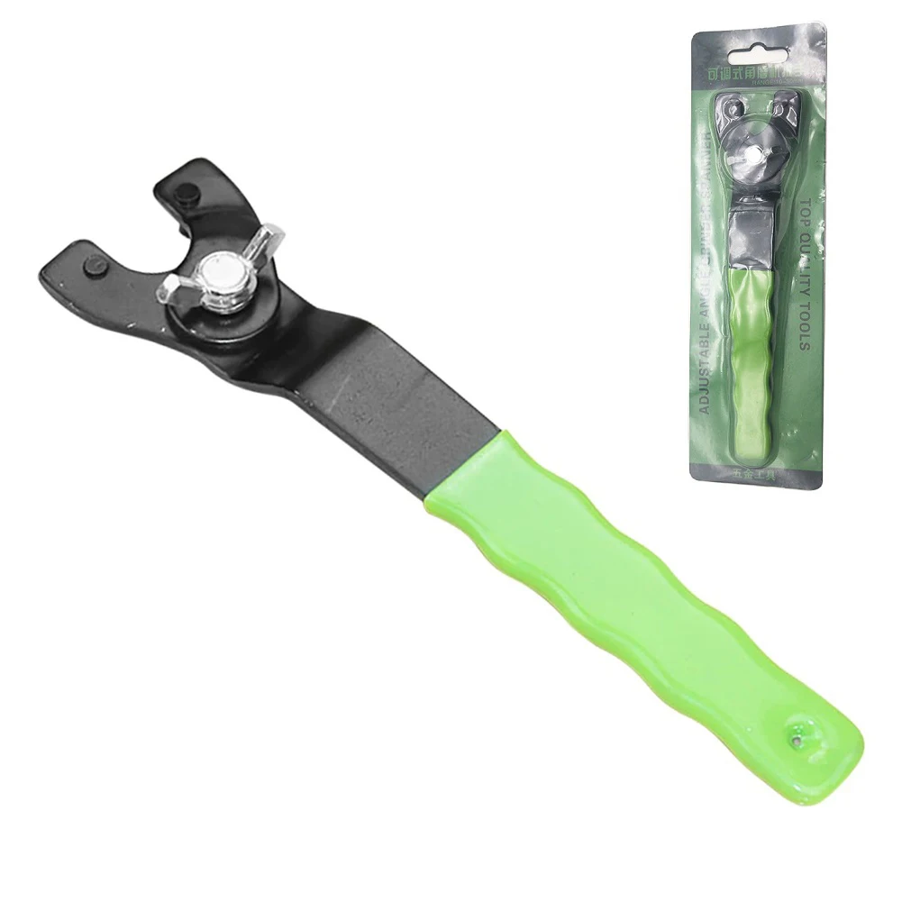 Adjustable Wrench Angle Grinder Wrench Key Pin Spanner 12-47mm Lock Nut Hubs Arbor Repair Tool Plastic Handle Hand Tools