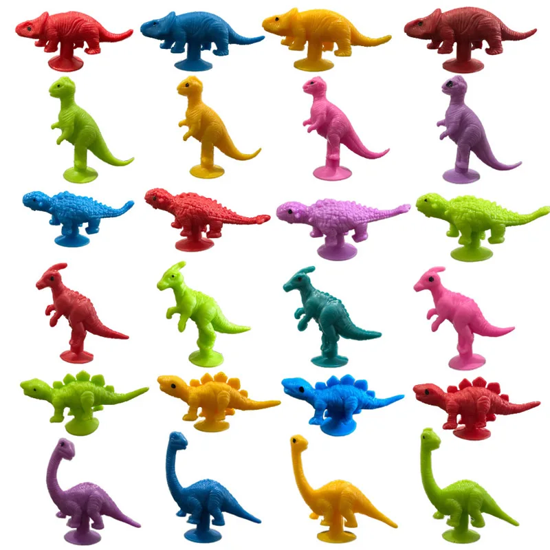 12PCS Ventosa Dinosauro Giocattoli Sensoriali Ansia ADHD Antistress per Adulti Adolescenti Bambini Bomboniere Calza Stuffers Regali