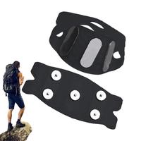 Ice Cleats for Shoes and Boots Non Slip 5-Claw Ice Snow Grips Anti-Skid Shoe Covers Good Elasticity Traction Cleats Ice Spikes