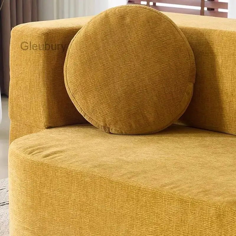 Sectional Room Living Compressed Sofa Sponge Modular Sofa Bed for Bedroom Apartment Ultra-Soft Deep Seat Lightweight Easy Assemb