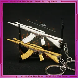9cm Valorant Weapons Keychains Araxys Vandal Sidearms Vandal Karambit Metal Model Peripherals Action Figures Gift Toys Game Boy