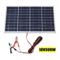 18V 300W Solar Panel Kit Charge 12V Battery Protable Flexible Solar Cells Battery Charger for Camping Car RV Mobile Phone