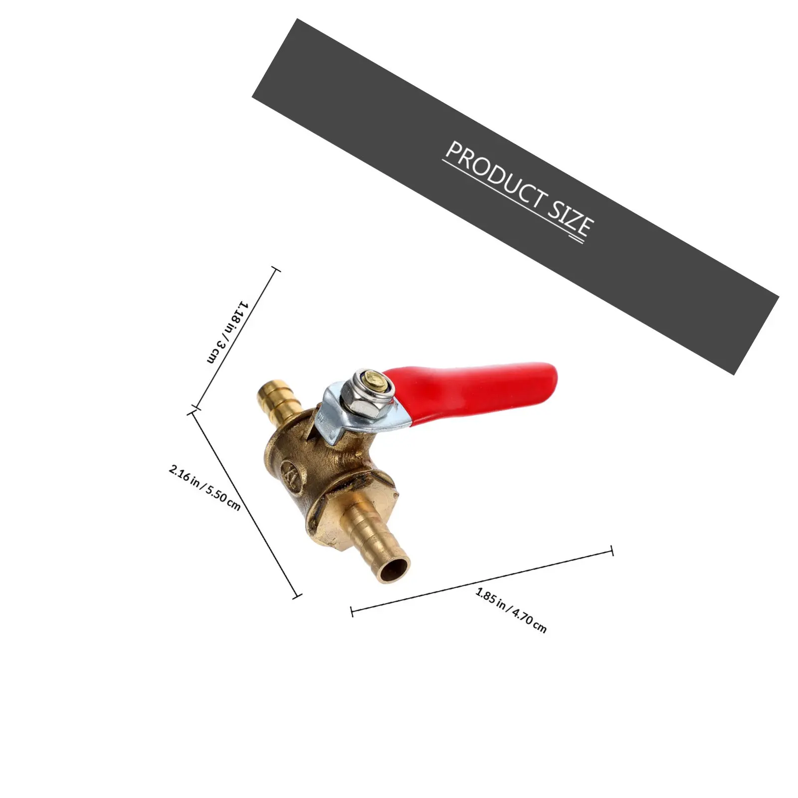 Brass Ball Valve 2 Pack Shut Off Switch for Garden Water Gas Tank Air Compressor Pressure Control