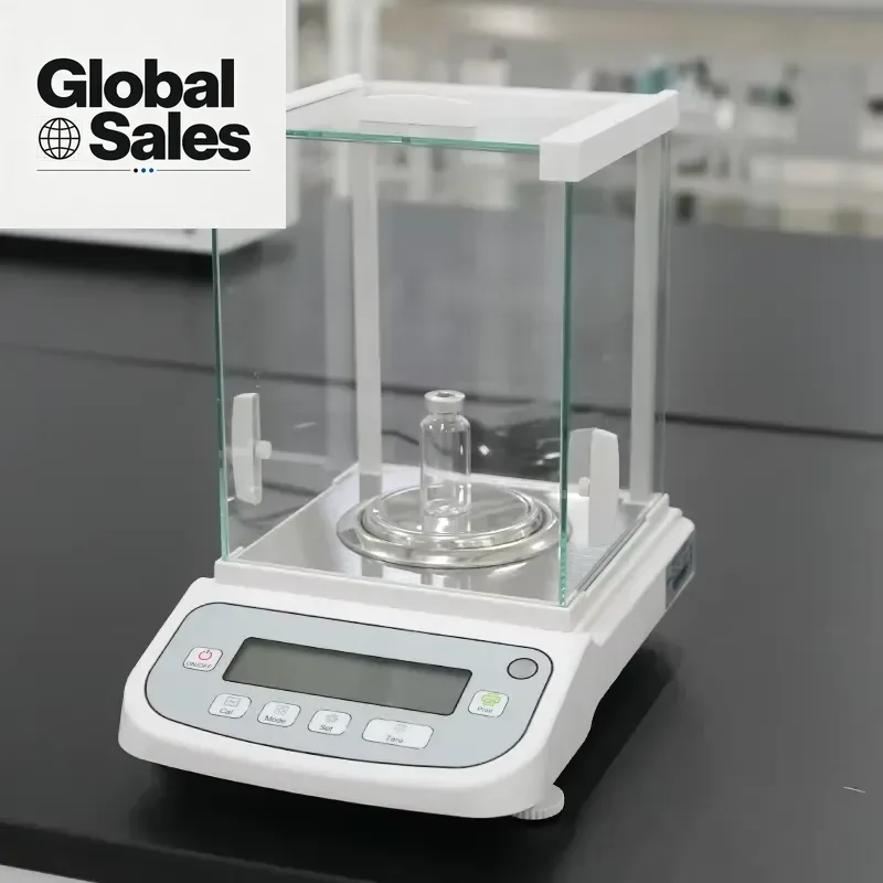 Analytical Balance 0.1mg Readability Max 120g Built-in RS232 Digital Scale Lab Electronic Balance