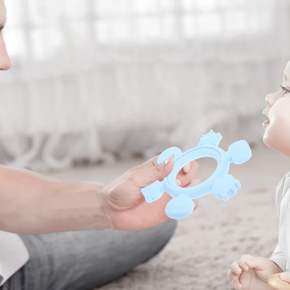 

2Pcs Baby Teether Infant Silicone Teething Plaything for 6-12 Months Easy Carry Baby Teether Teething Toy