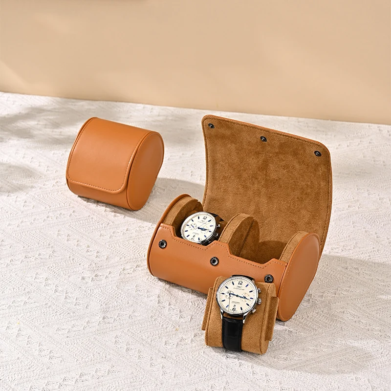 Oirlv Portable Jewelry Box Jewelry Organizer Roll 1 2 3 slot Watch Storage Box With Pillow Wristwatch Bag Gift Box Watch Case