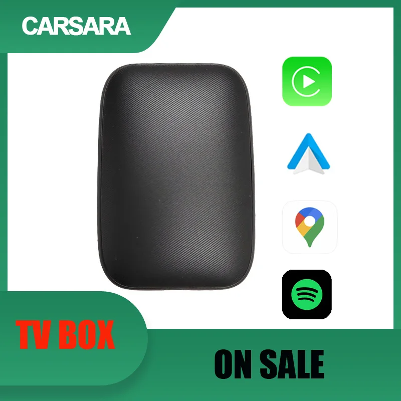 

Android TV Box Wired to Wireless CarPlay Adapter Android auto For Universal car Netflix YouTube Multimedia Video Player