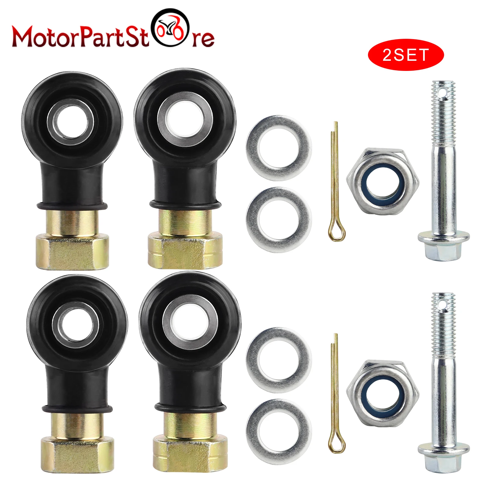 ATV Tie Rod End Kit for Polaris Sportsman 570 500 450 400 700 RZR 800 Ranger 570 Magnum 325 330 500 Scrambler 500 Trail Boss 330