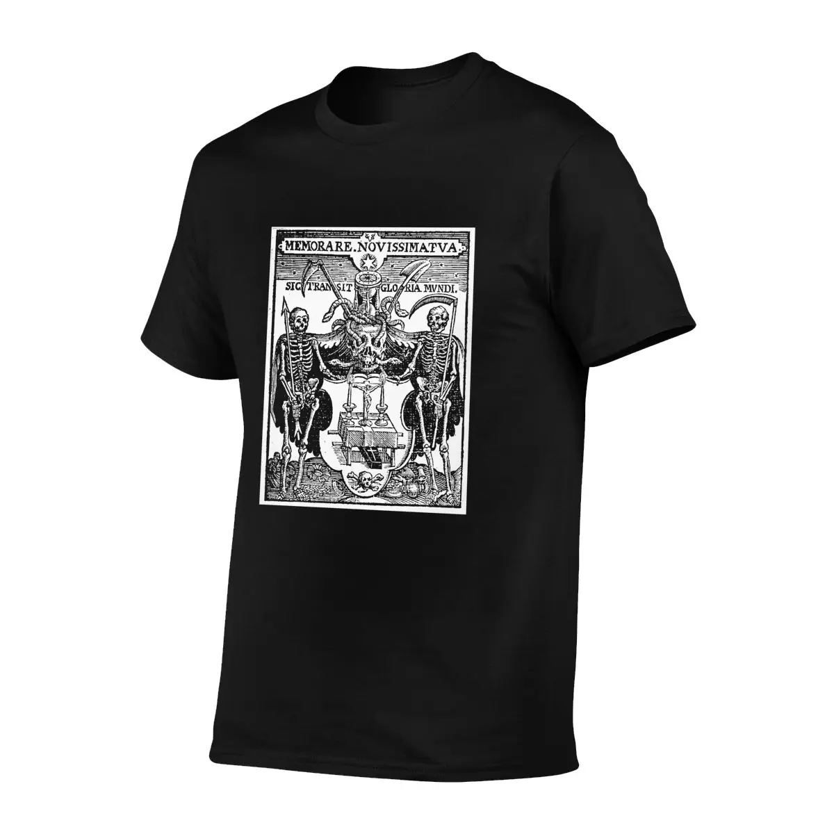 Memento Mori Danse Macabre Dance Of Death Occult Skull Gothic Remember T-shirt Tee Shirt Daily Streetwear