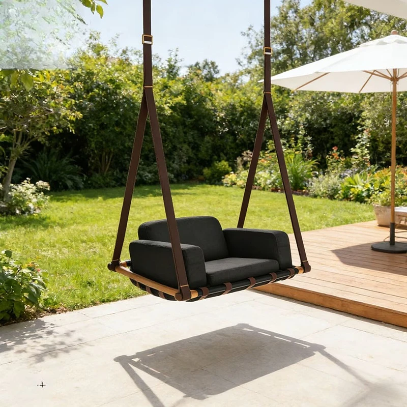 

Senior designer art fabric hanging chair, villa luxury outdoor light luxury creative outdoor sofa customization