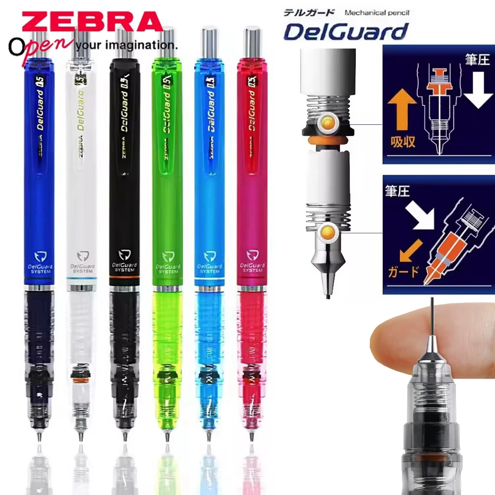 

Japan ZEBRA Mechanical Pencil MA85 Double-spring Break-proof Lead Core Writing Drawing Sketch 0.5/0.3mm Student Stationery