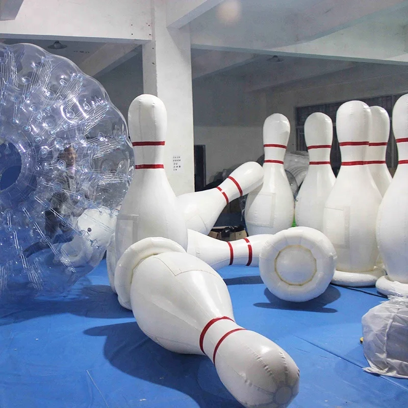 2022 New Indoor Inflatable human bowling game giant inflatable bowling pins for sale