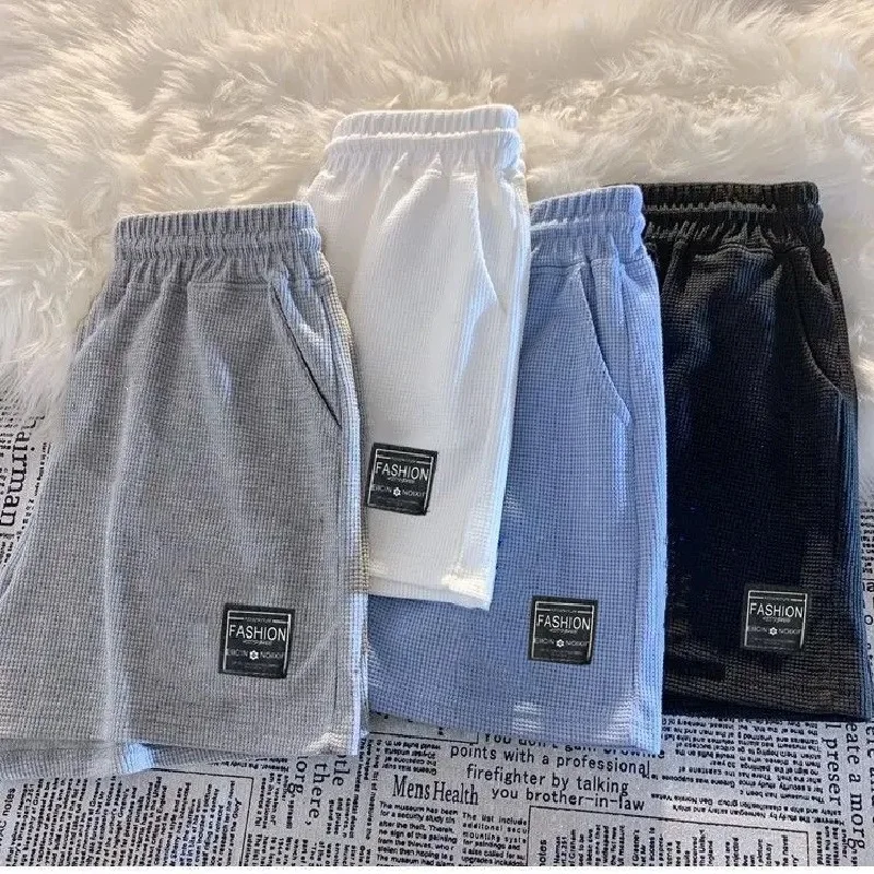 2025 Summer New Women Waffle Comfortable Leisure Sports Shorts Loose Outdoor Cycling Camping Hiking Mountaineering Shorts