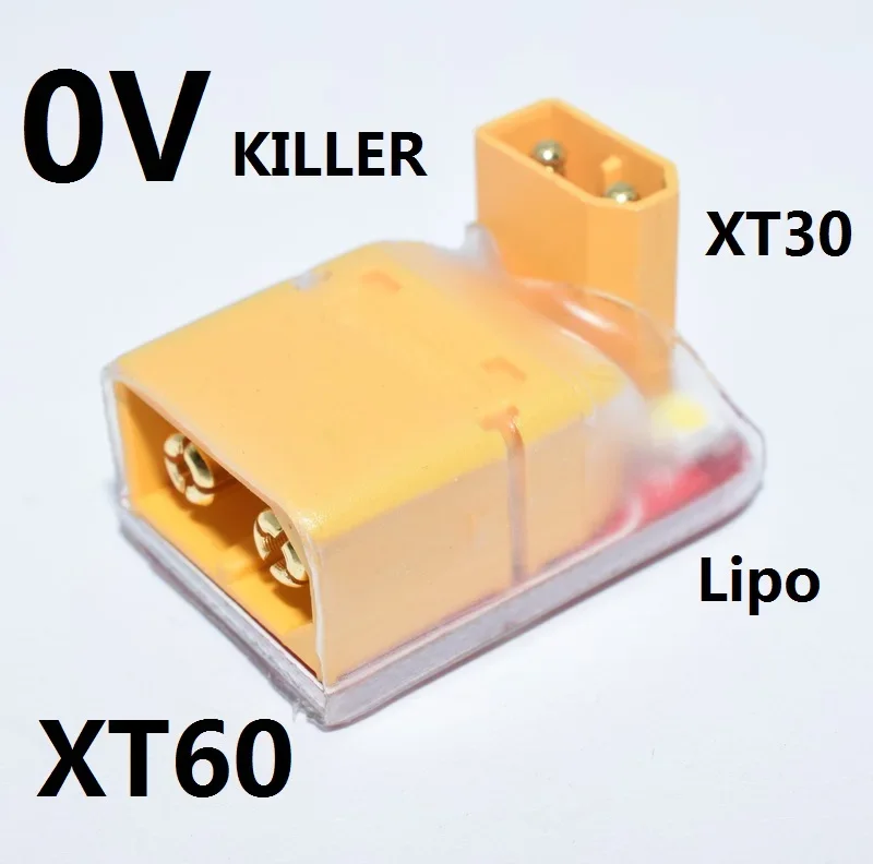 RC LIPO Battery 0V Killer LIPO Killer XT30 XT60 Male Plug Discharger 26X16X18mm for RC Model FPV Drone Vehicle Car Boat Battery