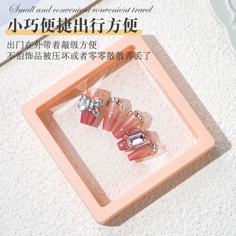 فيلم شفاف مجوهرات التعبئة مربع علقت حلقة أقراط عرض موقف حامل عملة جمع تخزين غشاء PET