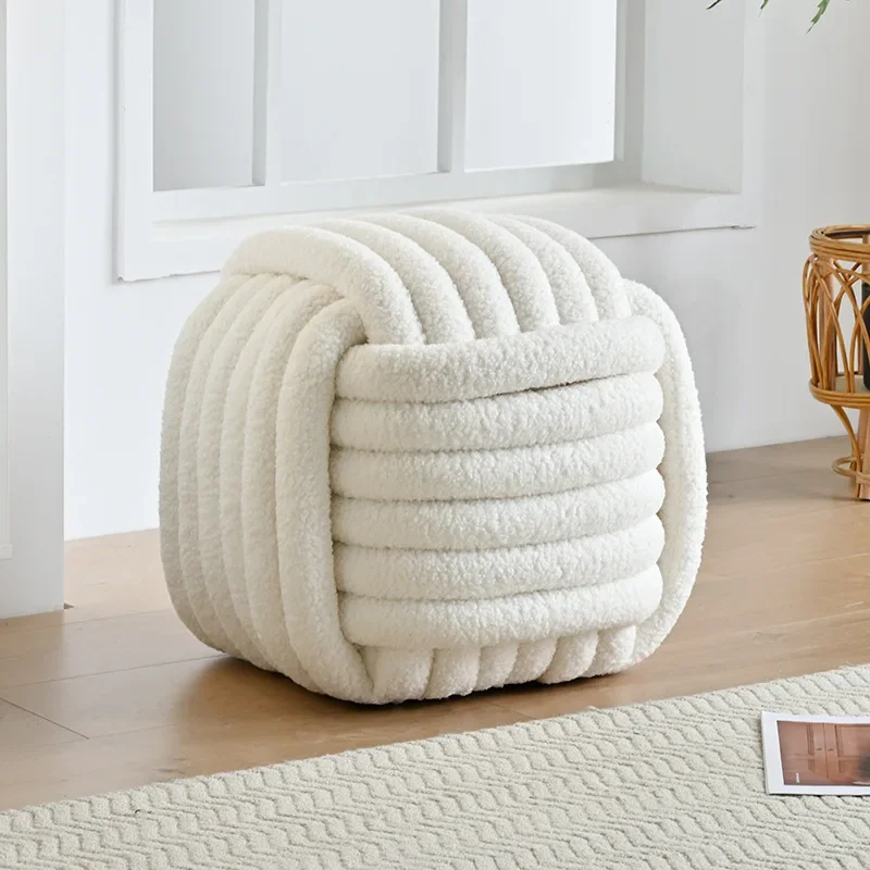 

Креативное плетеное сиденье ручной работы из спандекса, зеркальный туалетный столик