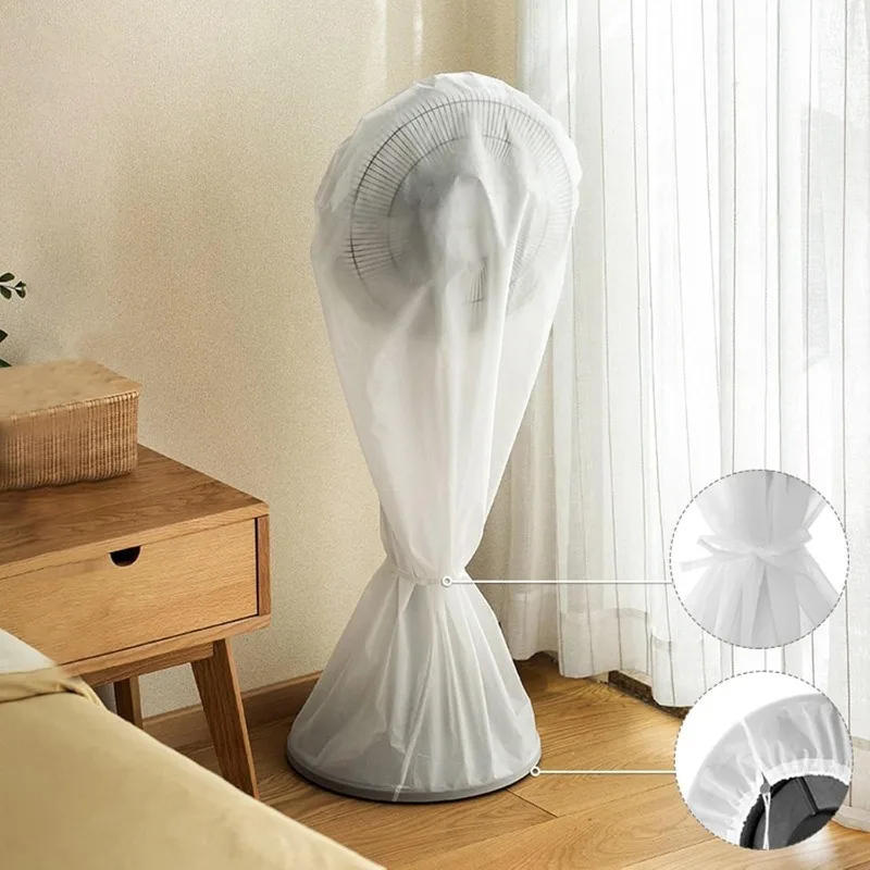 2PCS Electric Fan Protective Net Cover Dustproof Round Fan Cover Dust Bag Universal Floor Fan Washable Covers Child Safety Net