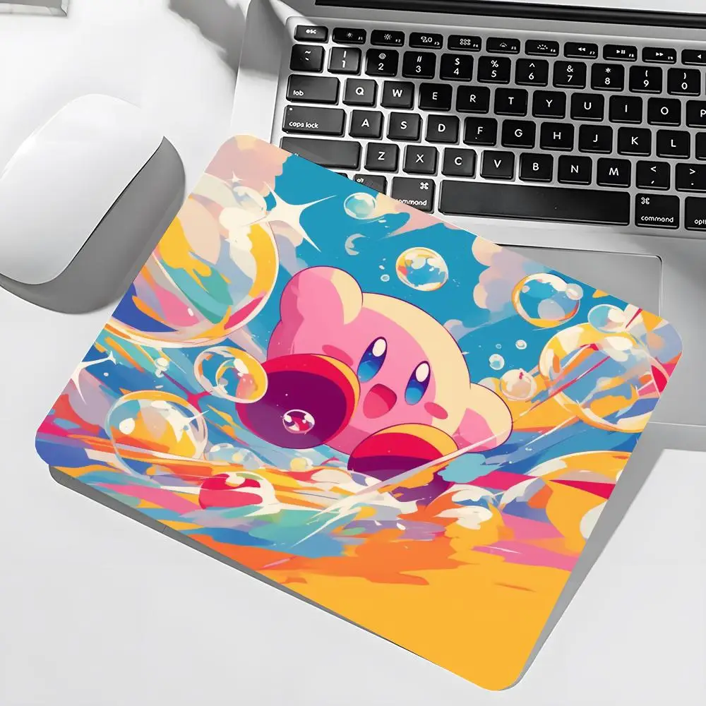 Cartoon Cute K-Kirbys Mouse Pad Gamer Large Size Office Desk Protector Mat 450x400X2MM Waterproof Desktop Mouse Pad