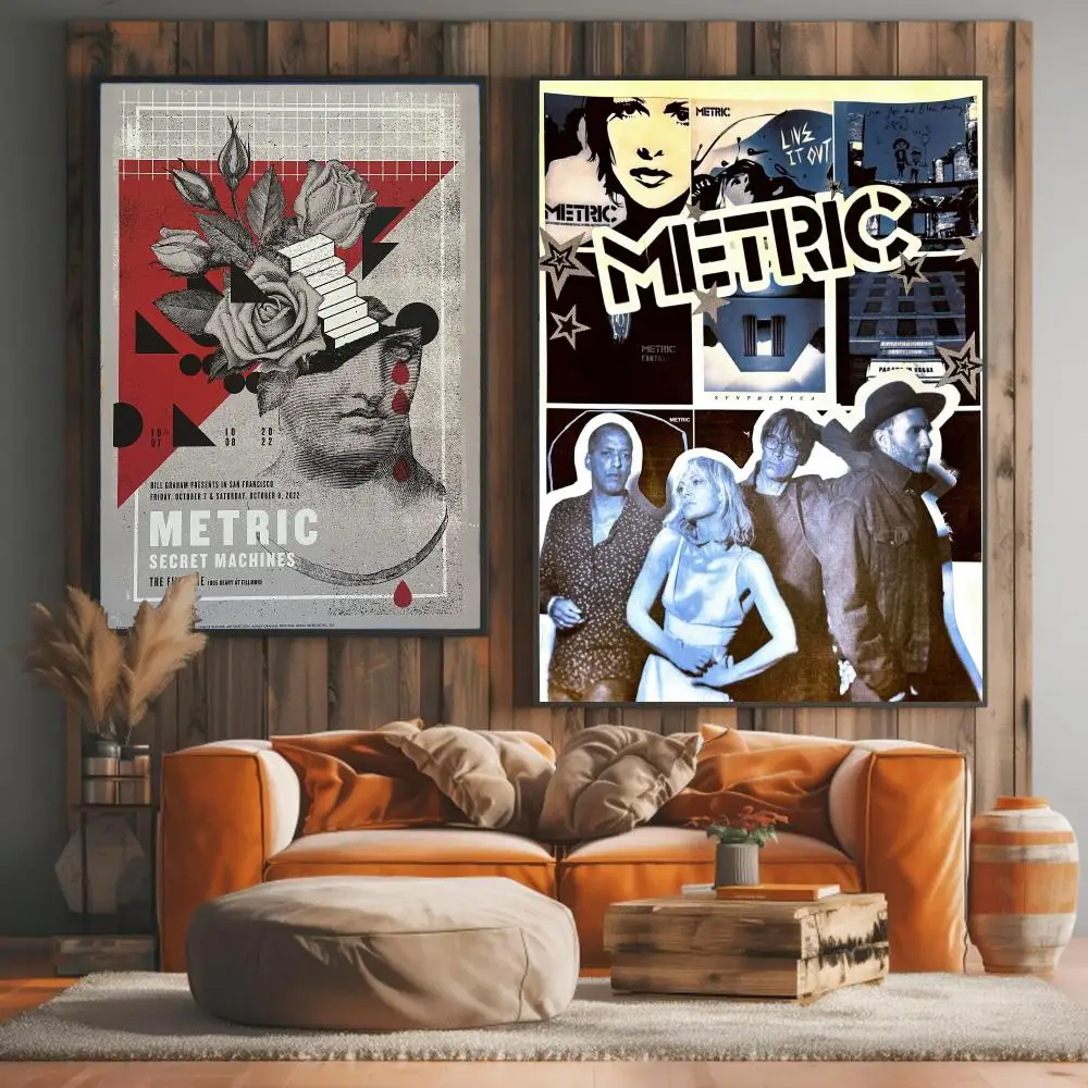 band M-Metric-C Painting Calligraphy Artwork for Living Room Bedroom Office Home Decor