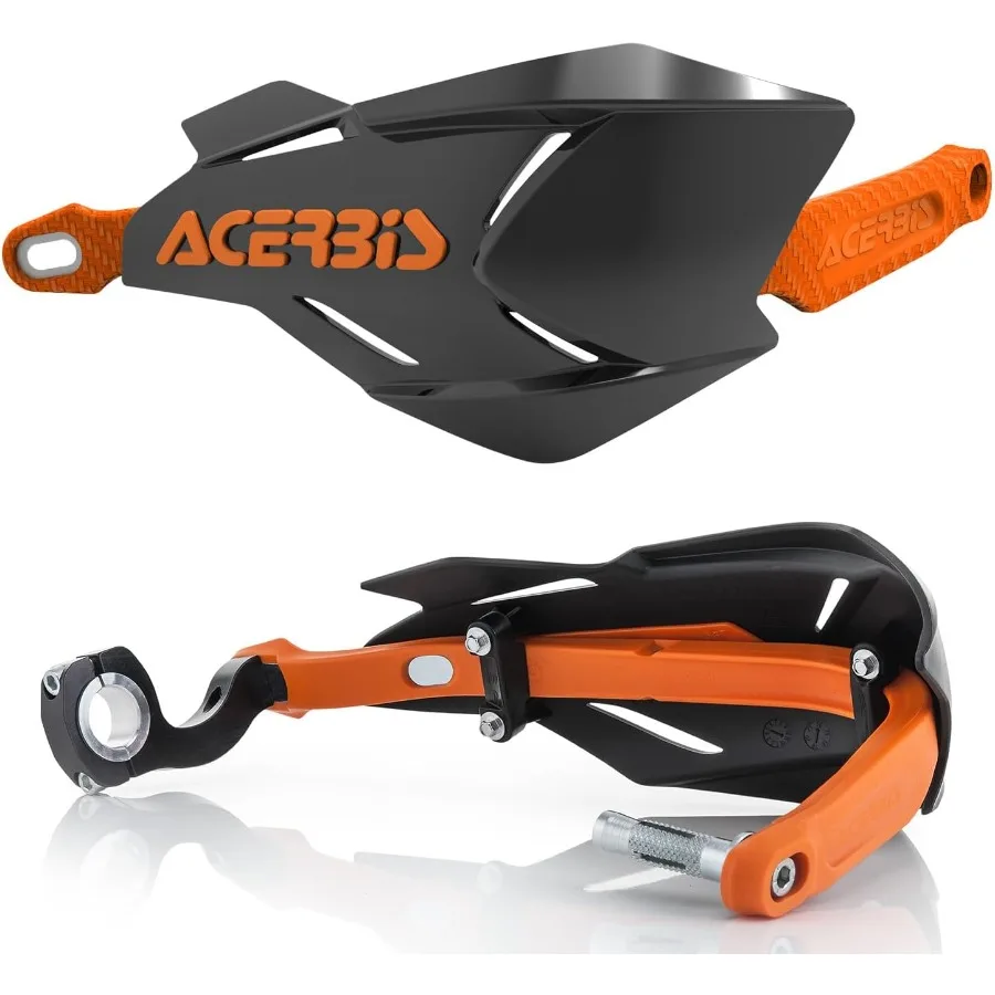 

Универсальные защитные ограждения для рук мотоцикла черного оранжевого цвета для повышенной защиты и комфорта во время езды по бездорожью, спортивной езды и